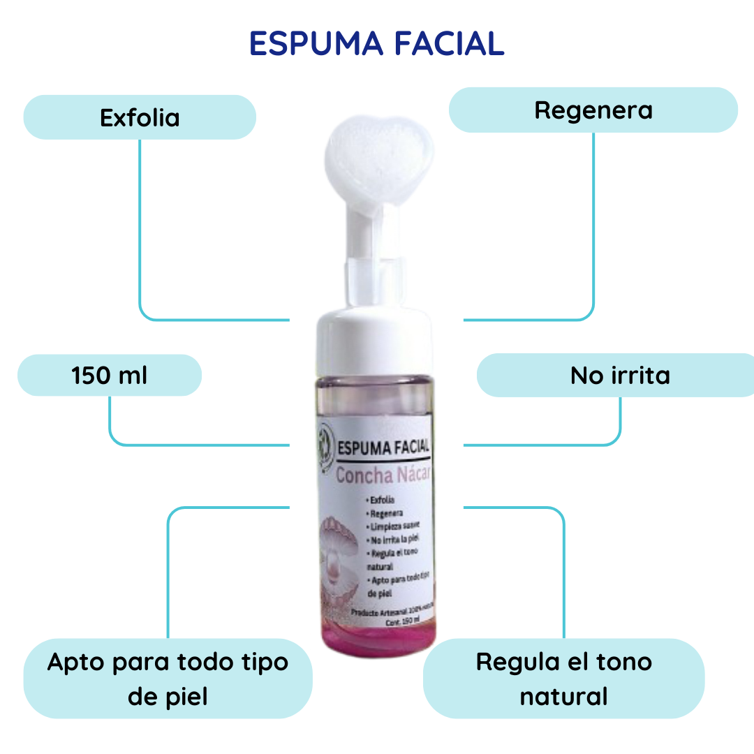 Espuma facial Nácar